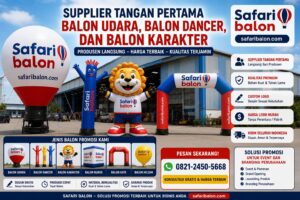 Balon Udara Balon Dancer dan Balon Karakter Custom Logo Safari Balon