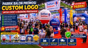 Balon Promosi Custom Logo untuk Event dan Branding Perusahaan dari Safari Balon