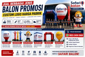 Berbagai Jenis Balon Promosi Custom Logo untuk Branding Perusahaan