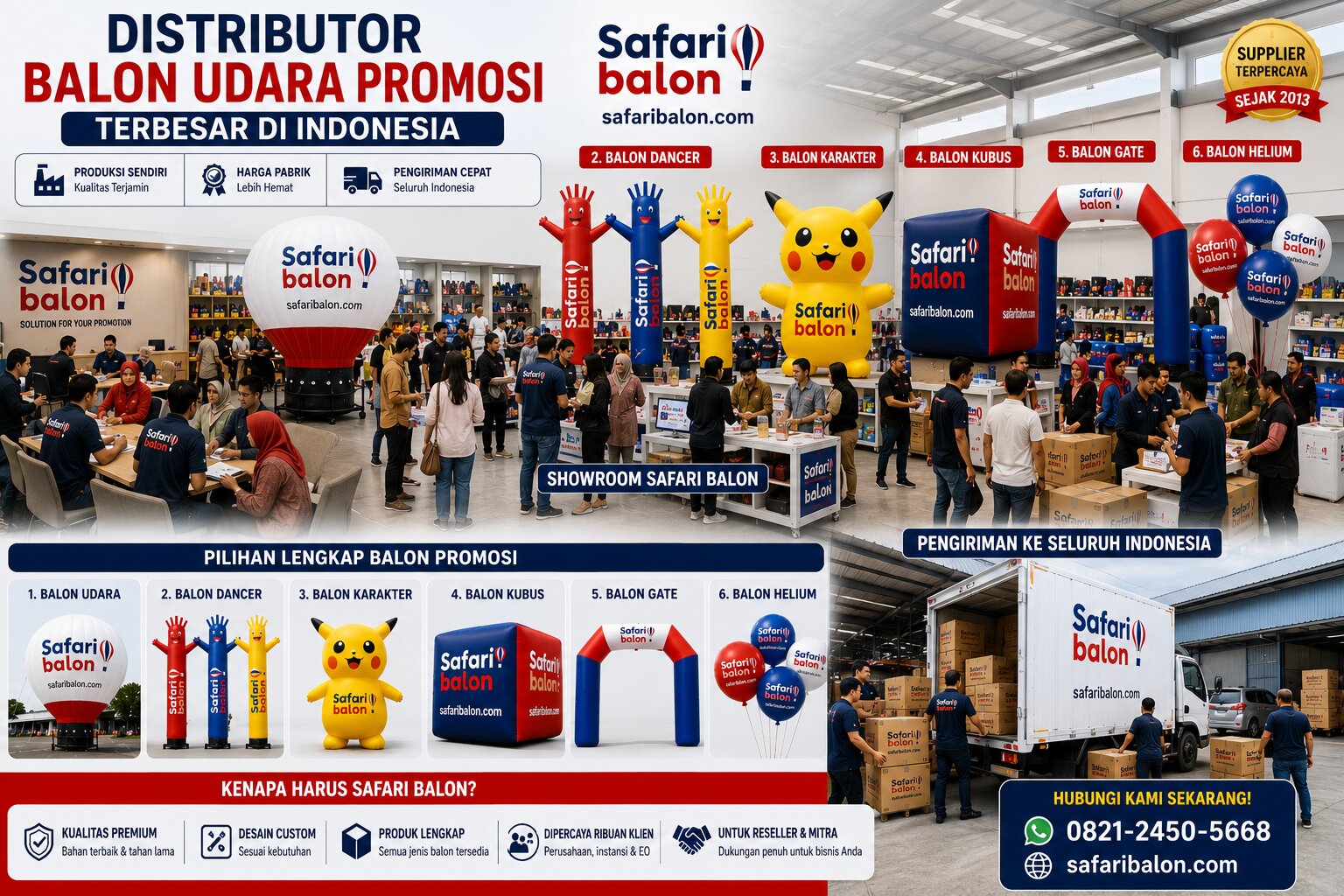 Distributor Balon Udara Promosi Terbesar di Indonesia