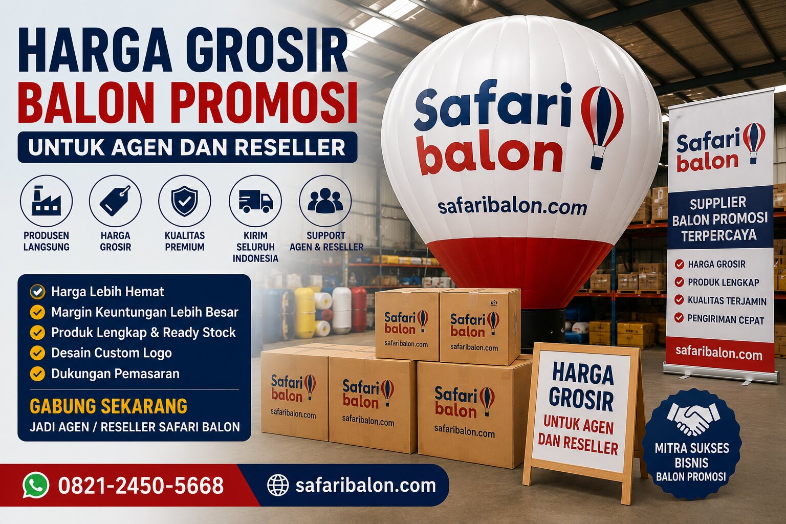 Harga Grosir Balon Promosi untuk Agen dan Reseller