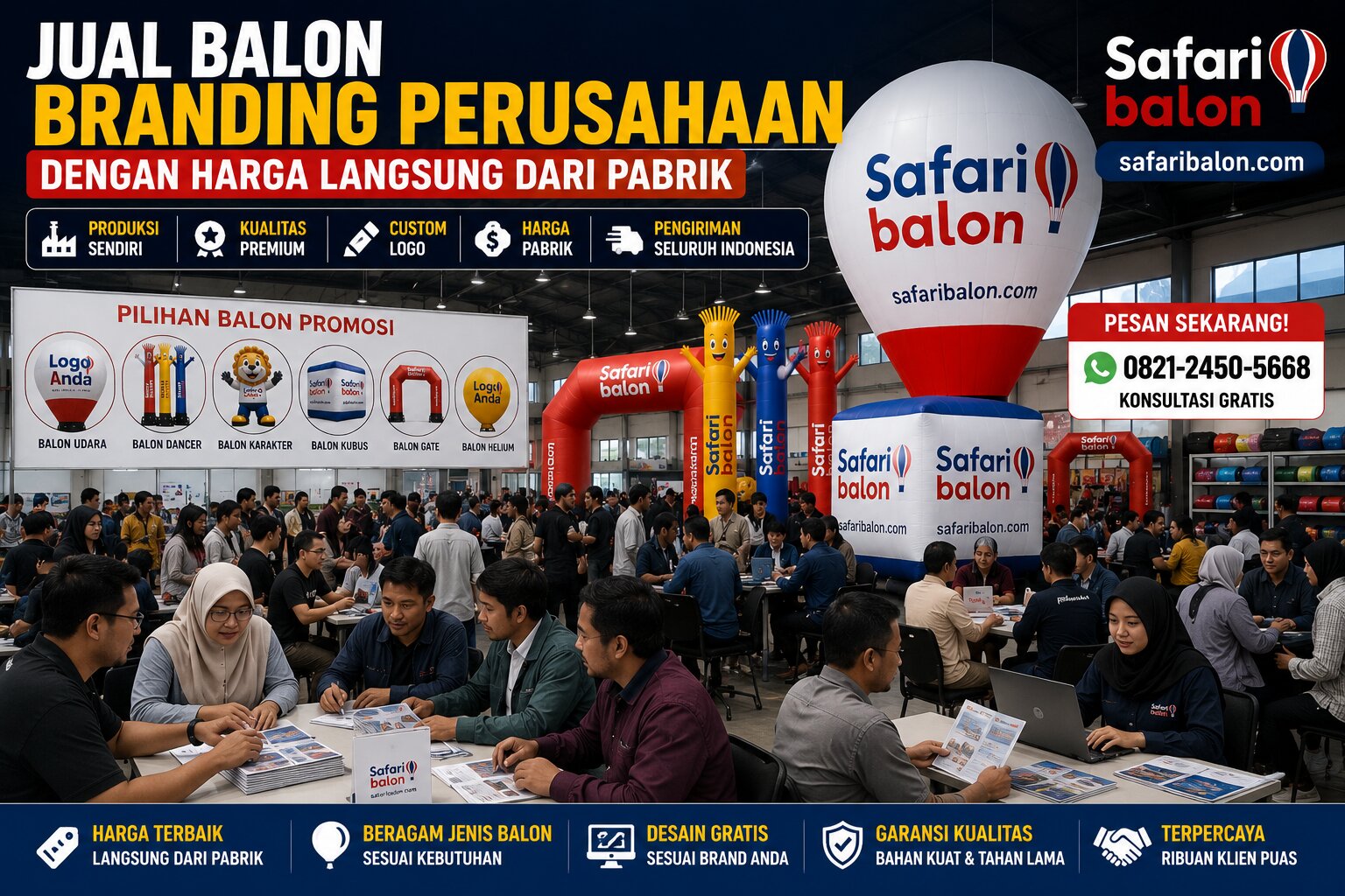 Jual Balon Branding Perusahaan dengan Harga Langsung dari Pabrik