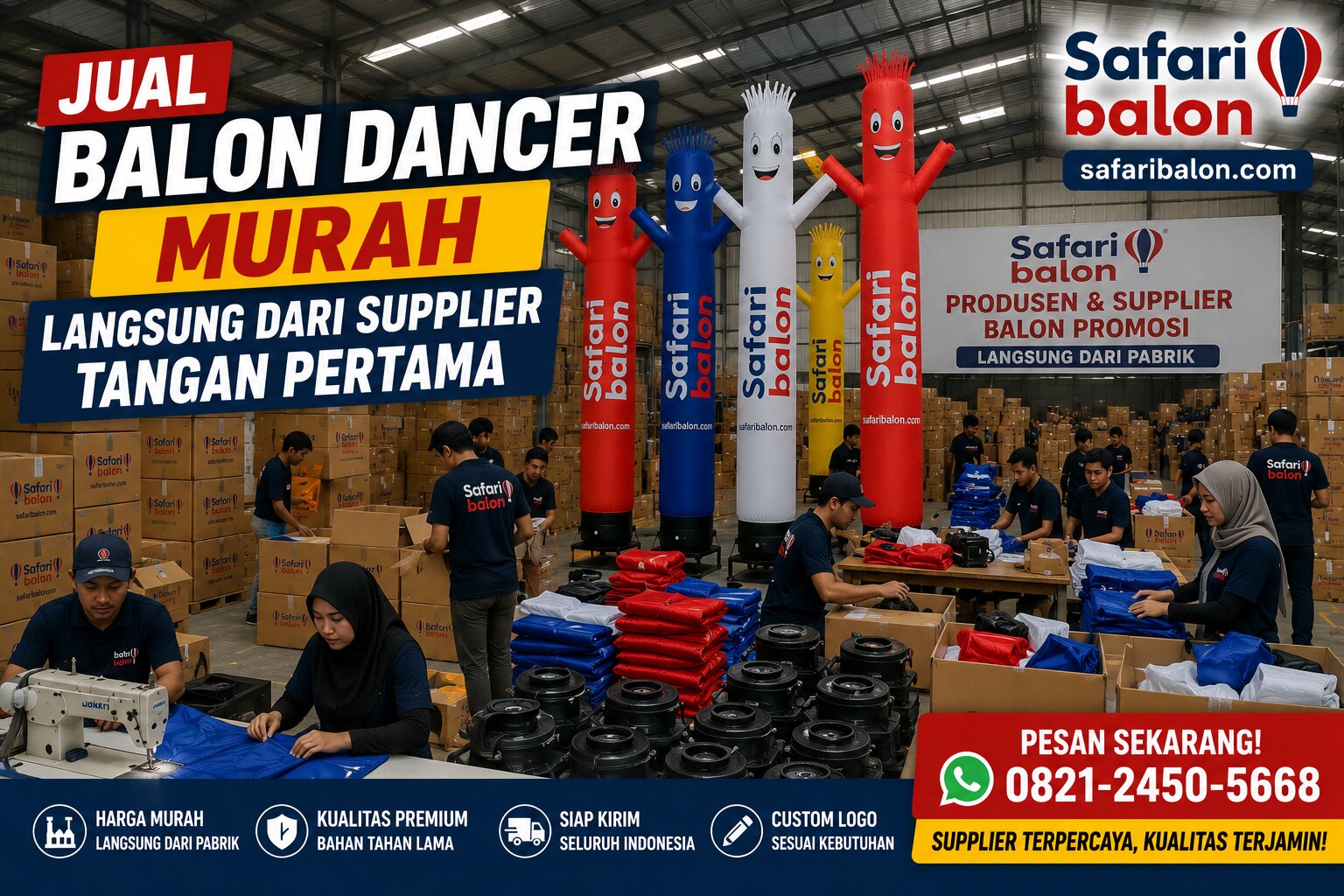 Jual Balon Dancer Murah Langsung dari Supplier Tangan Pertama