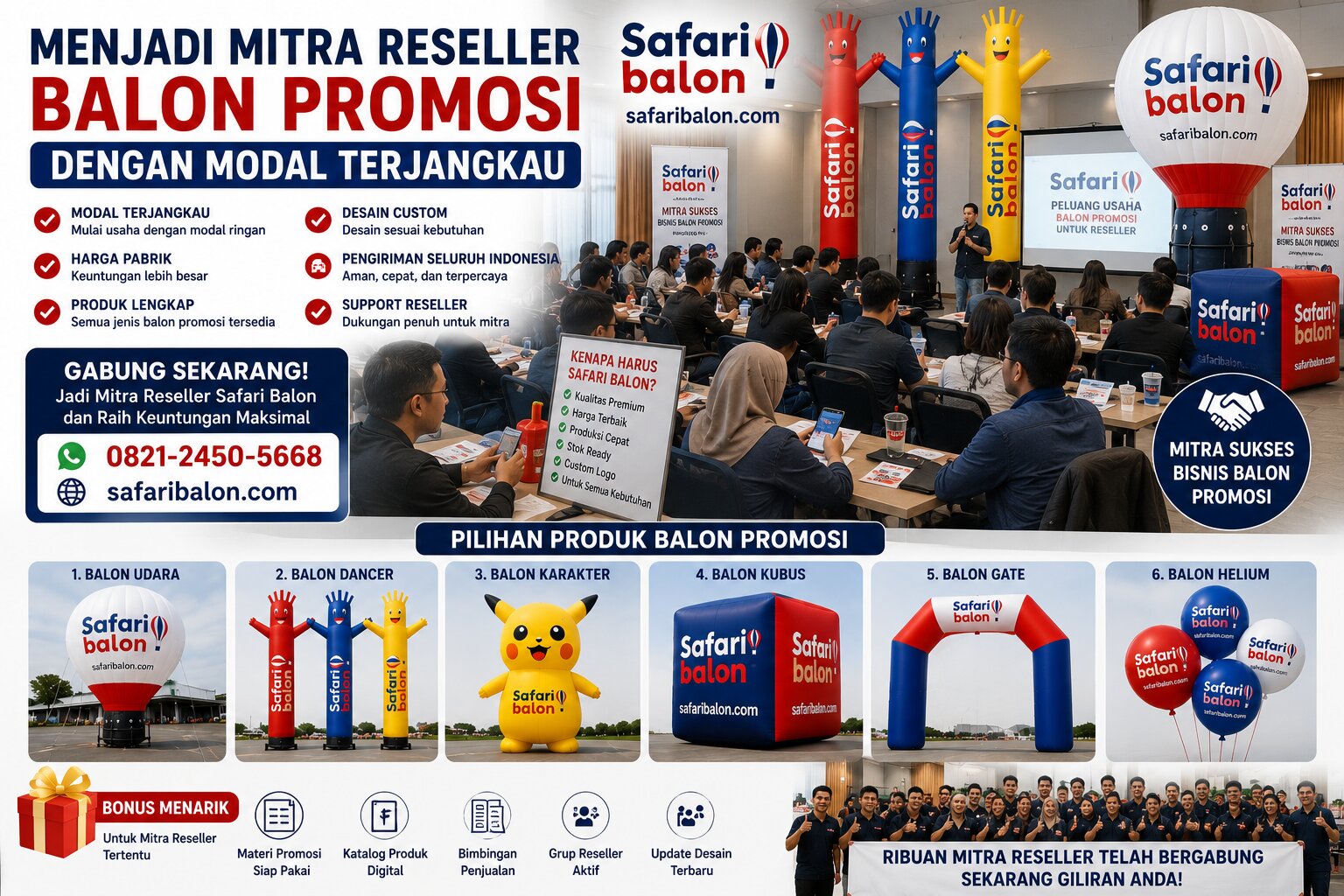 Menjadi Mitra Reseller Balon Promosi dengan Modal Terjangkau Safari Balon
