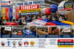 Produksi Balon Promosi Skala Besar dan Pengiriman Nasional Safari Balon