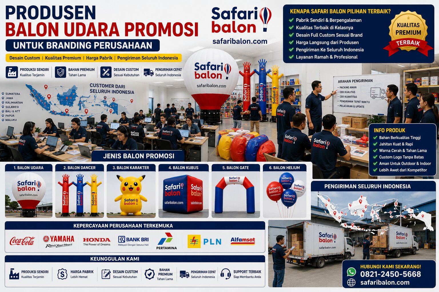 Produsen Balon Udara Promosi untuk Branding Perusahaan