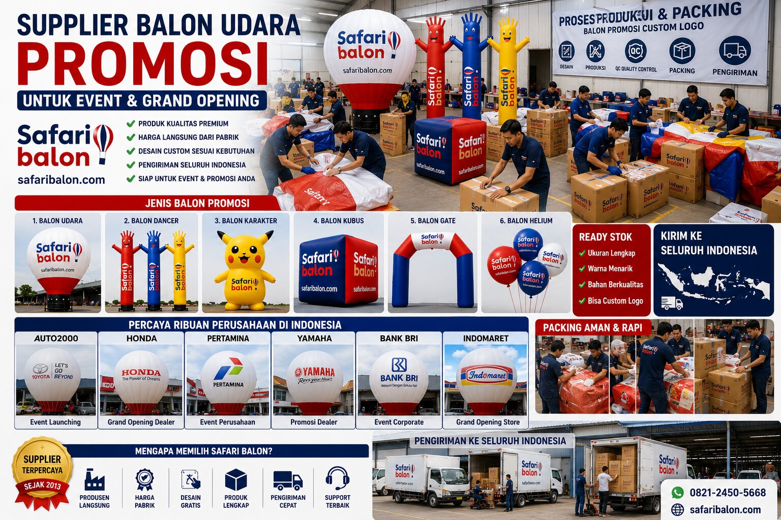 Supplier Balon Udara Promosi untuk Event dan Grand Opening