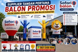 Supplier Tangan Pertama Balon Udara Balon Dancer dan Balon Karakter Safari Balon