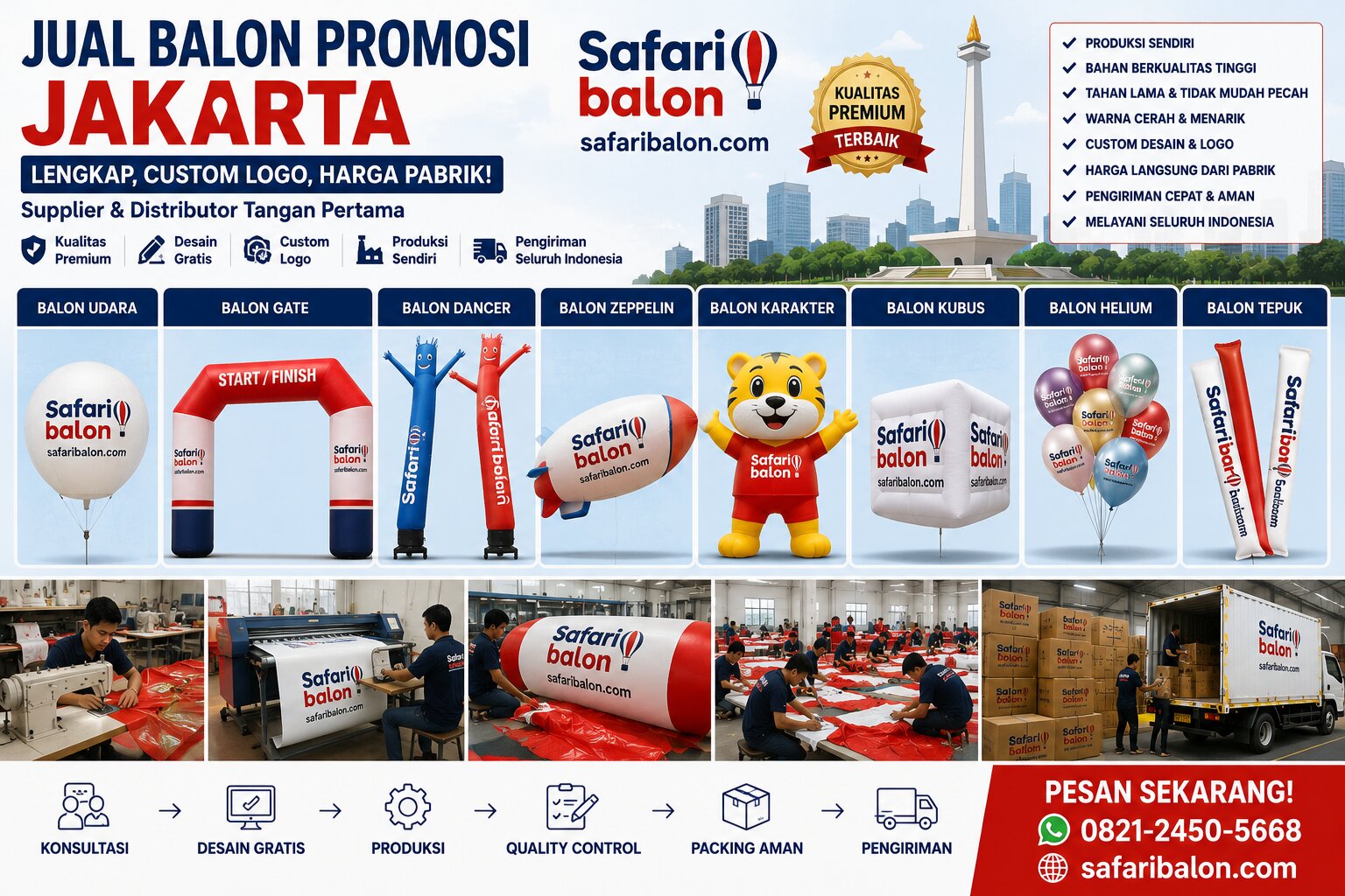 Jual Balon Promosi Jakarta