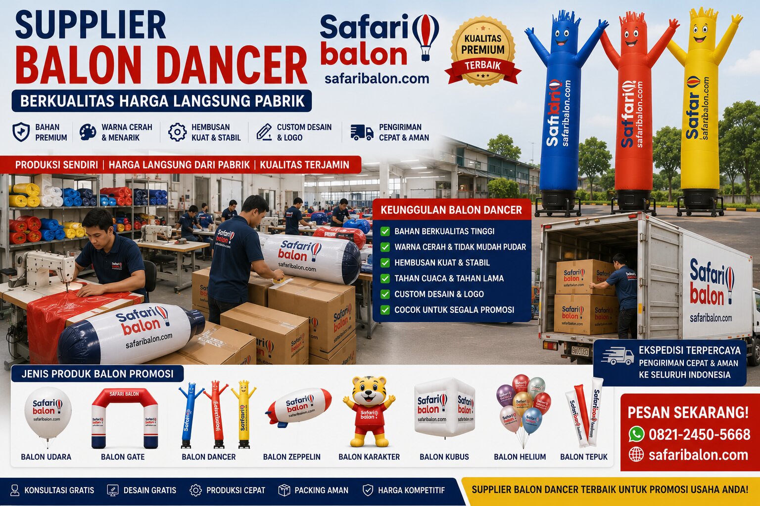 Supplier Balon Dancer Berkualitas Harga Langsung Pabrik