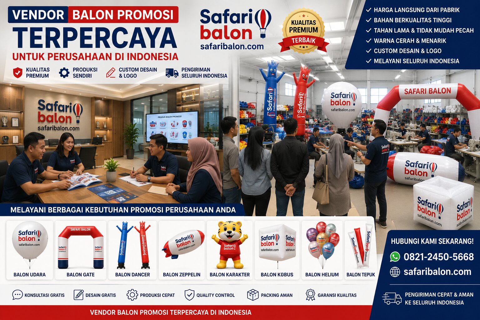 Vendor Balon Promosi Terpercaya untuk Perusahaan di Indonesia