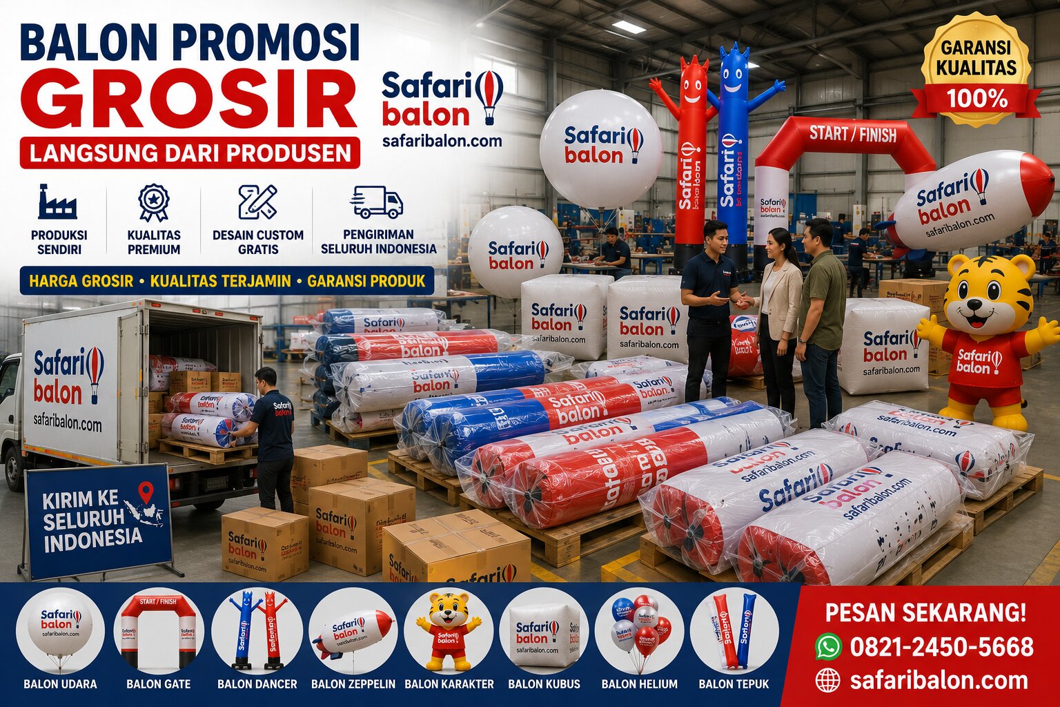 Balon Promosi Grosir Langsung dari Produsen