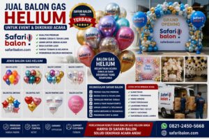 Jual Balon Gas Helium untuk Event dan Dekorasi Acara Safari Balon
